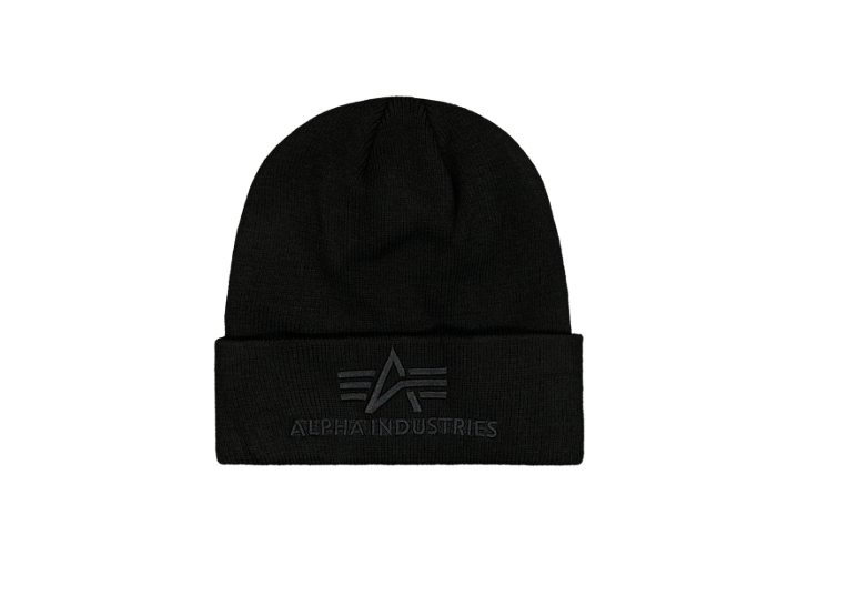 Czapka meska zimowa 3D Beanie Alpha Industries - Czarny