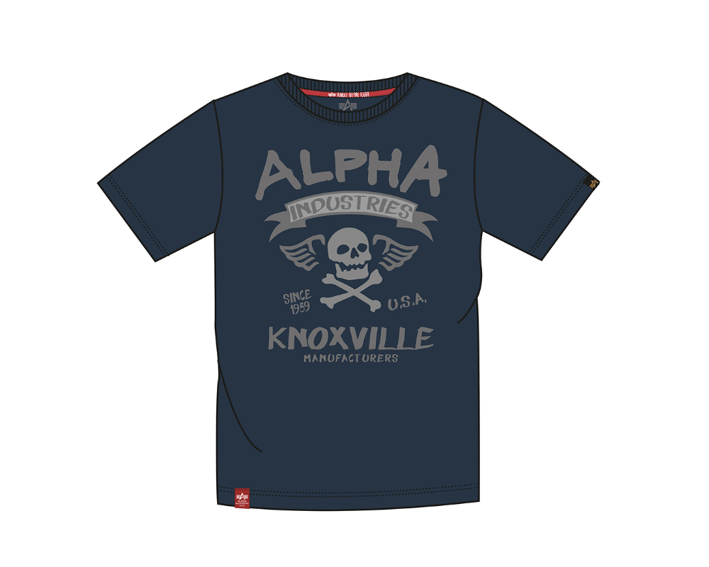 Alpha Industries T shirt Skull T New Navy