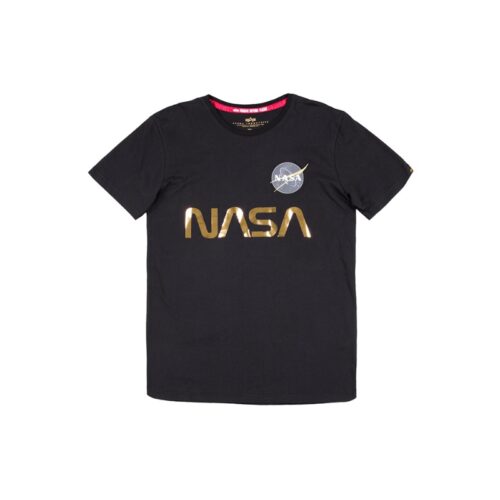 NASA Reflective T-shirt Alpha Industries Black