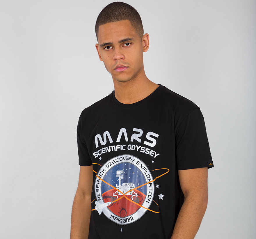 Mission to Mars T-shirt Alpha Industries Czarny