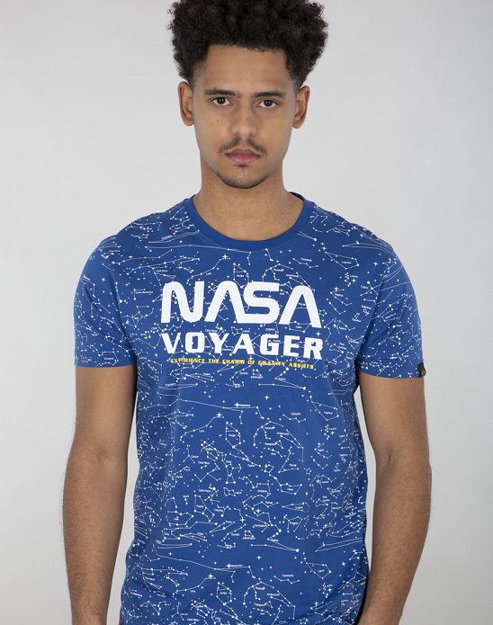 Alpha Industries NASA Voyager AOP T-shirt Nasa Blue