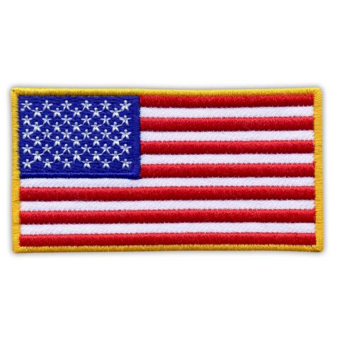 Flaga USA z rzepem Kolor - duża 8 x 4,5 cm