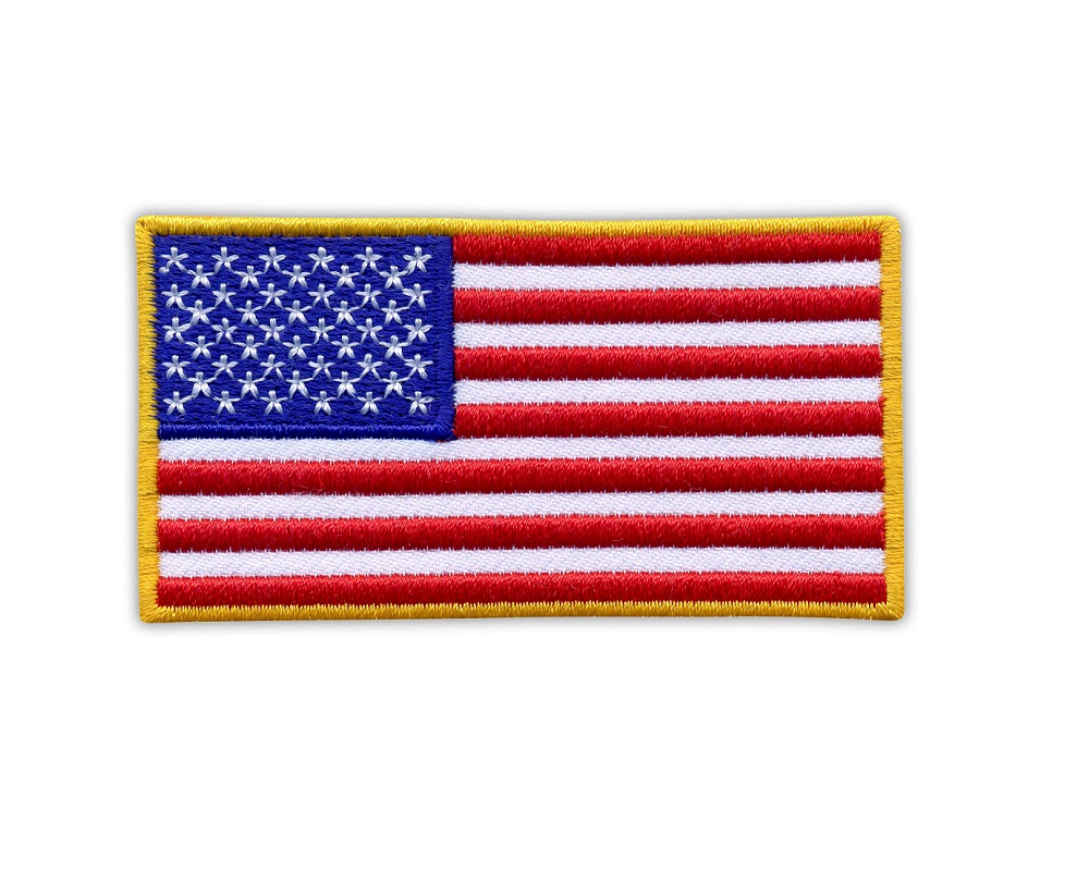 Flaga USA z rzepem Kolor - duża 8 x 4,5 cm
