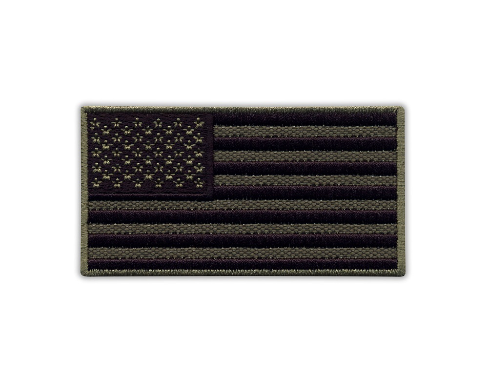 Flaga USA Gaszona z rzepem - duża 8 x 4,5 cm