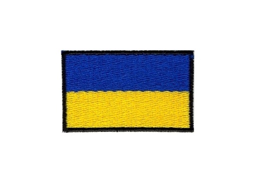 Naszywka Flaga Ukrainy - 5,5 x 3,5 cm KOLOR
