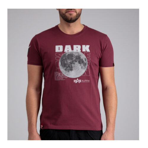 Alpha Industries Dark Side T-shirt Budrgund