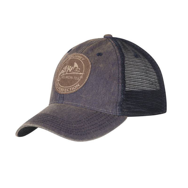 Czapka Trucker Helikon-Tex Dirty Washed Cotton Dirty Washed Navy / Navy A