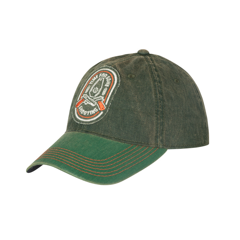 Czapka Snapback Shooting Time Dirty Washed Cotton Dark Green / Kelly Green