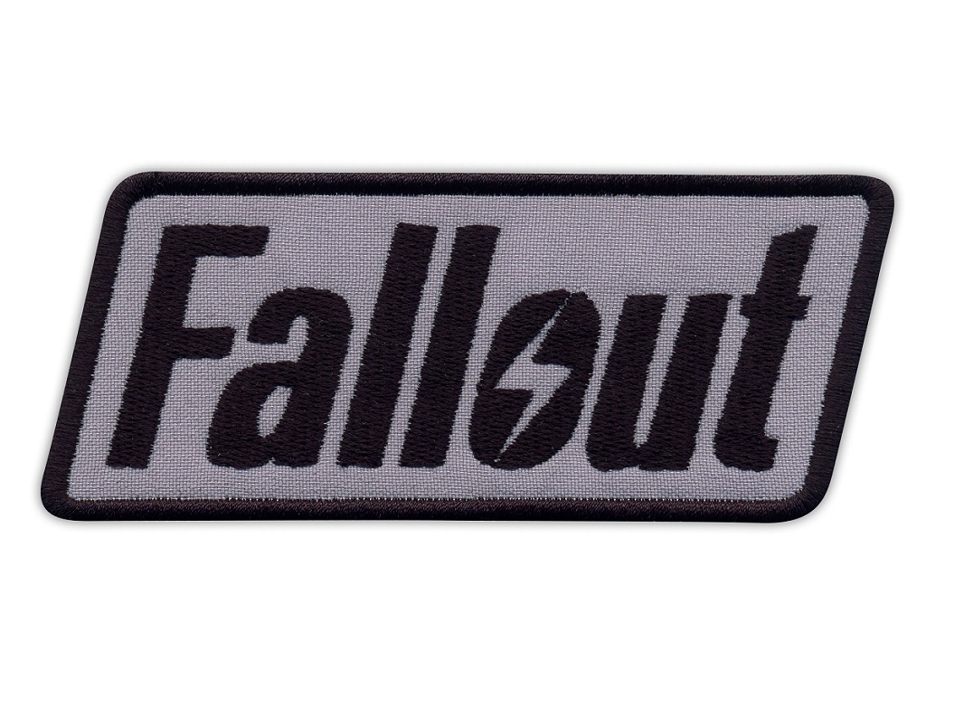 Naszywka Fallout Logo Gry - szare