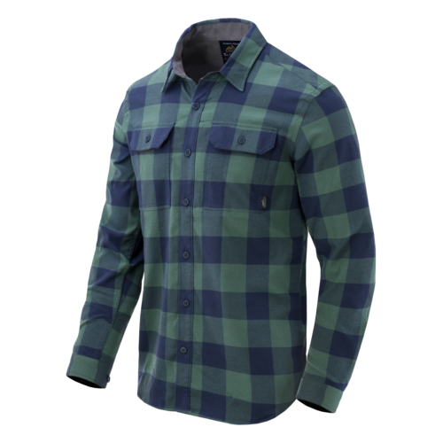 Koszula Helikon Greyman Shirt Moss Green Checkered