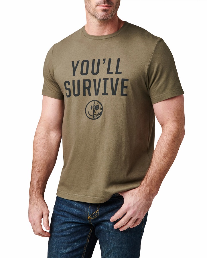 Koszulka 5.11 You Will Survive - Ranger Green